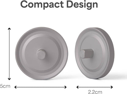 Relsy Silver Oral-B Compatible 2-Pack Electric Toothbrush Holder for Bathroom, Aluminium Oral B Toothbrush Holder with Hygienic Drip Capture Stops