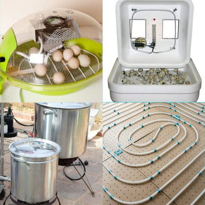 DOJA Industrial | 300W Heating Cable 10m | 230V | Heat Wire for Homemade Egg Incubator Incubator Laundry Egg | Heat mat Reptile Aquarium Vivarium