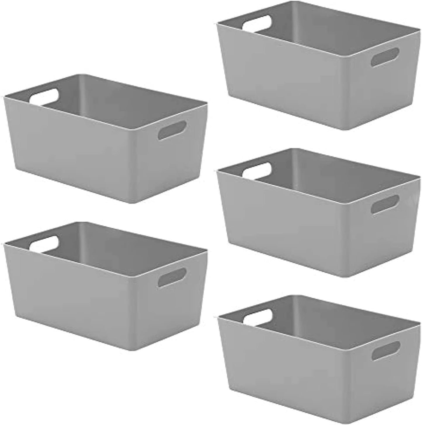 Niftii Storage Boxes | Kitchen Storage & Organisation Baskets 5-Pack 3.9L