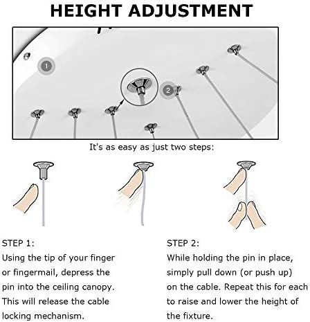 Modern LED Pendant Light, 3 Rings Collection White Paint, Adjustable Hanging Light Chandelier Contemporary Ceiling Light, Dimmable 2700K - 6500K, with Remote Control - 78W