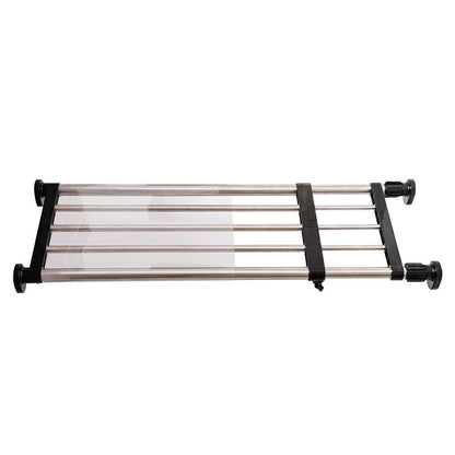 BAOYOUNI Expandable Closet Shelf Tension Rod Storage Rack