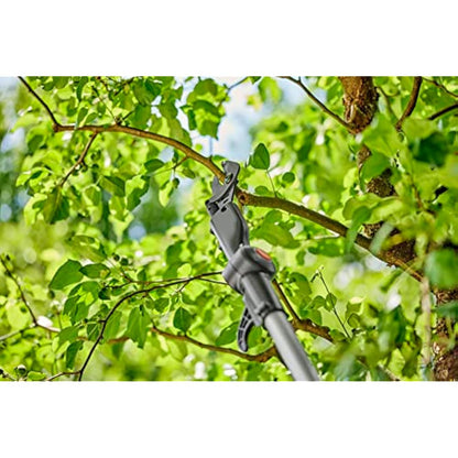 Gardena Cordless Telescopic Tree Pruner HighCut 250/18V P4A no battery: Lopper with telescopic handle for branches up to 4 m high, rotating cutting head, ergonomic handle, LED display (14774-55)