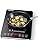 AMZCHEF Single Induction Cooker, Ultra-thin Induction Hob with Fashion Look, 10-level Power and Temperature Control, Black Frosted Glass Panel, Touch Sensor, 3-hour Timer, Safety Lock