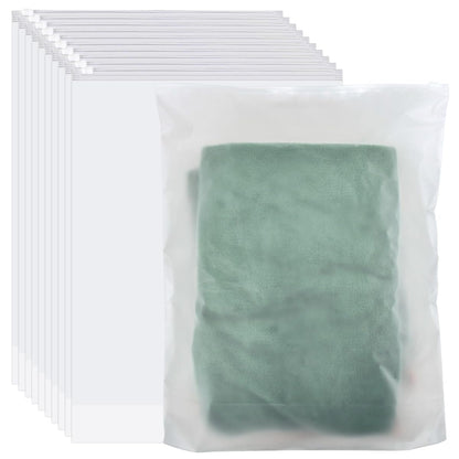 OctBird 40 PCS 50x40CM Frosted Concave Zip Pouches,Resealable Large Ziplock Bags - Packing & Organiser Bags for Clothes, Travel & Storage