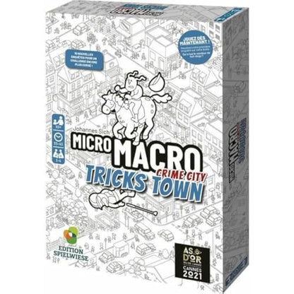 MICRO MACRO: TRICKS TOWN - Board game - Survey game - For the whole family - 10 years and up - 1 to 4 players - French version - observation and deduction - Golden ace 2021 (game of the year)