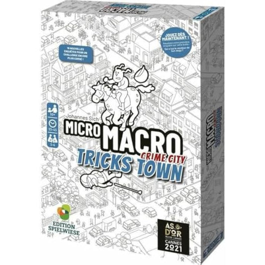 MICRO MACRO: TRICKS TOWN - Board game - Survey game - For the whole family - 10 years and up - 1 to 4 players - French version - observation and deduction - Golden ace 2021 (game of the year)