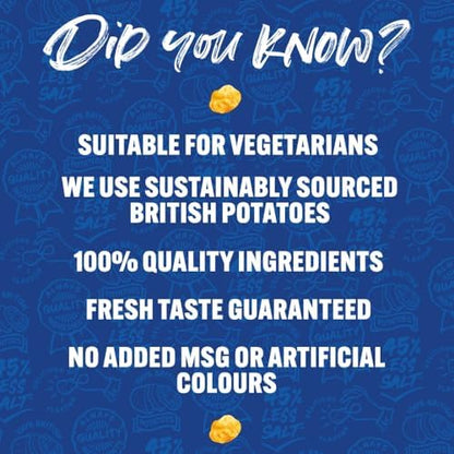Walkers Less Salt Lightly Salted Crisps 45g (Case of 32)