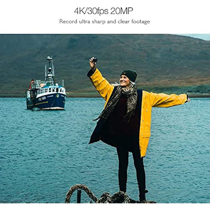 AKASO EK7000 Pro 4K Action Camera - Touch Screen EIS Adjustable View Angle 40m Waterproof Underwater Camera Remote Control Helmet Camera with Accessories Kit