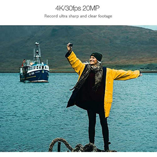 AKASO EK7000 Pro 4K Action Camera - Touch Screen EIS Adjustable View Angle 40m Waterproof Underwater Camera Remote Control Helmet Camera with Accessories Kit