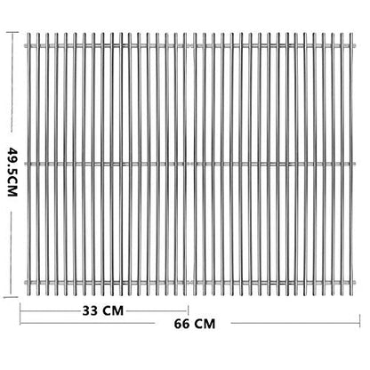 GFTIME 49.5cm x 33cm Cooking Grate 7524 7528 for Weber Genesis E/S-310/320/330, EP-310/320/330 (2007-2016), DOESN'T fit Genesis II/LX E310/340