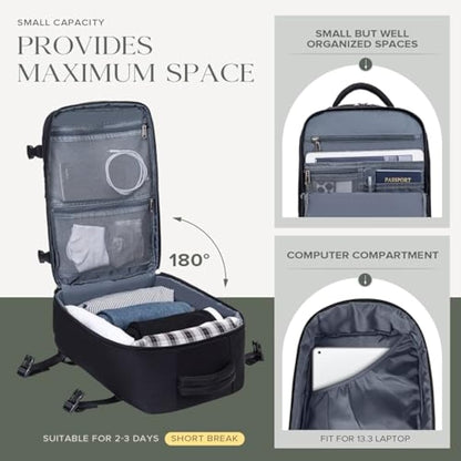 Cabin Bags 40x20x25 for Ryanair Underseat Carry-ons Bag Hand Luggage Bag Travel Backpack Cabin Size 20L