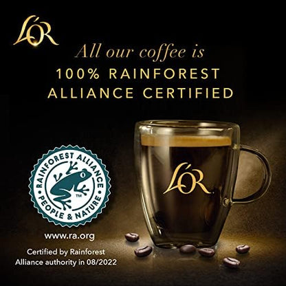 L'OR Espresso Vanilla Flavour - Aluminium Coffee Capsules (Pack of 10, Total 100 Capsules)