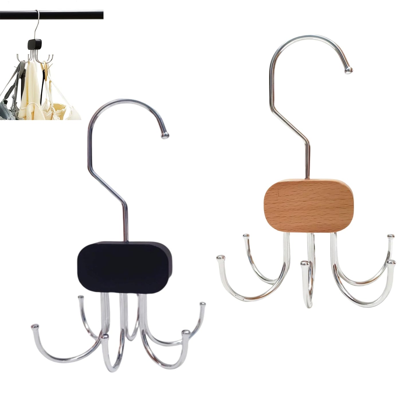 2Pcs Belt Hanger for Clothes Space Savers Storage Solutions, Belt Hanger for Wardrobe Saving Closet Storage for Ties, Bags, Hats