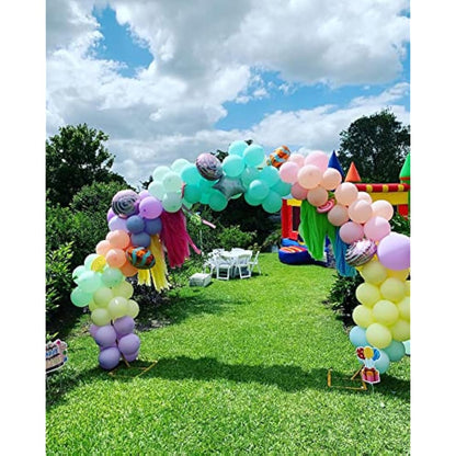 PILIN Balloon Arch Kit Metal Balloon Arch Stand Semicircular Arch for Birthday, Party,Wedding Decoration 2.7M GOLD