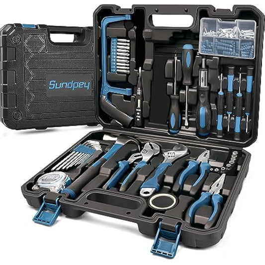Sundpey Home Tool Kit 148PCs - Home Improvement Portable General Repair Basic Hand DIY Tool Set - All Purpose Tools for Men Women & Handyman & Homeowner & Beginner & College Student with Storage Case