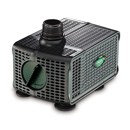 Blagdon Water Feature Pump with Auto Shut Off Sensor Prevents Burnout, Adjustable Flow Control, Reduced Cleaning, 3 Hose Fitting Adaptors, Pumps up to