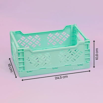 Craftelier - Box for Organizing and Storage of Craft Materials | Foldable and Stackable Design | Large - Open Box Measures 24.5 x 18 x 11 cm