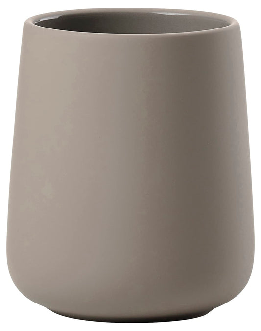 Zone Denmark Nova One Toothbrush Tumbler, Ceramic Bathroom Cup, Toothbrush Holder for Toothpaste and Accessories, Soft Touch Surface, ? 8 cm H 10 cm,