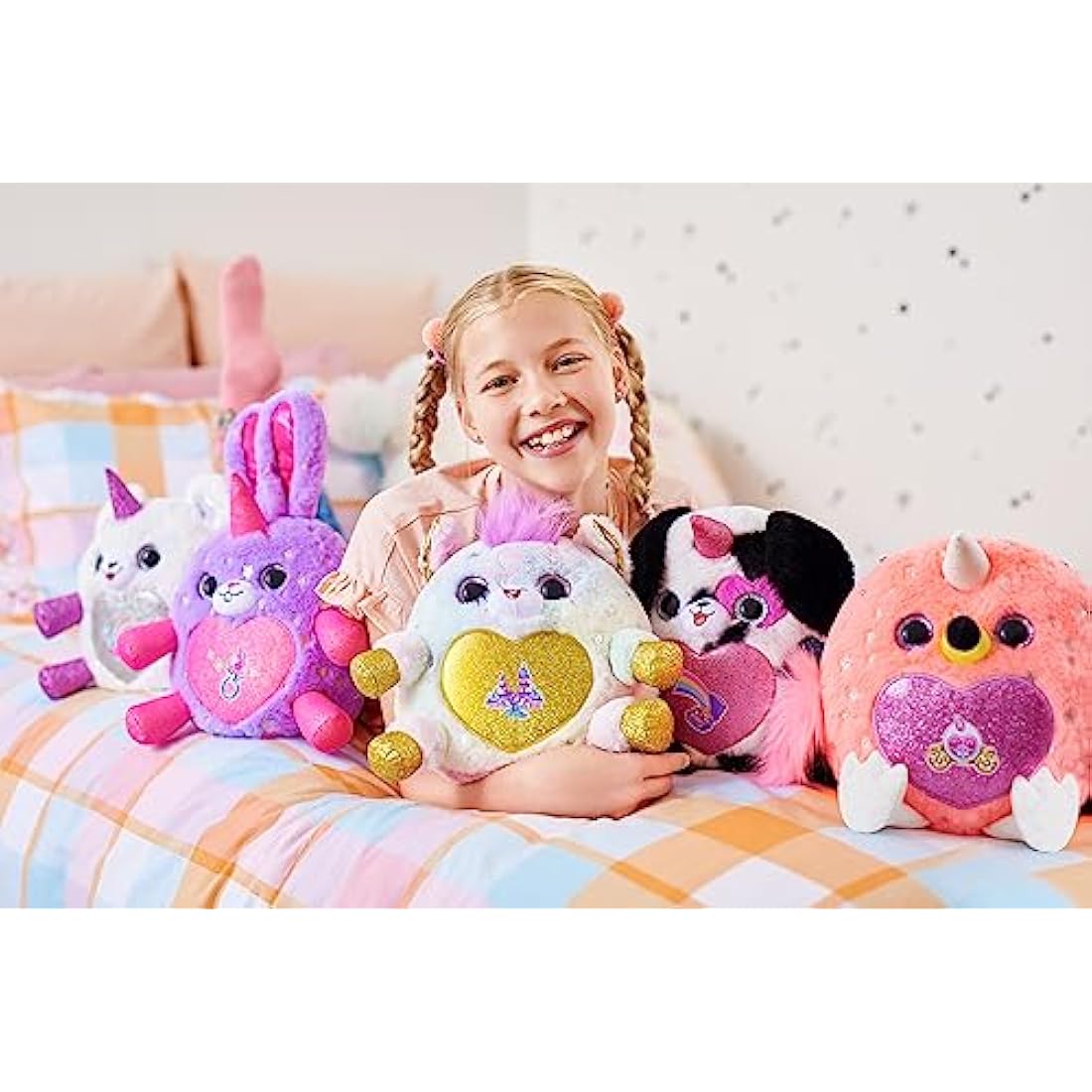 Rainbocorns Fairycorn Princess Series 6 Gemmie the Polar Bear - Collectible Plush - Magical Fairy Princess Surprises, Cuddle Plush Stuffed Animal, Stickers (Polar Bear)