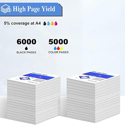 SHUOLEI LC427XL Ink Cartridges Compatible with Brother LC-427 XL LC427 Inkjet Cartridges Multi-Pack High Yield, for HL-J6010DW MFC-J5955DW MFC-J6955DW MFC-J6957DW MFC-J6959DW (4 Pack - BK C M Y)