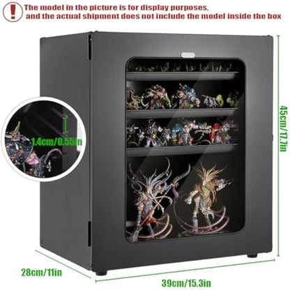 Miniatures Storage Case Miniatures Transport Case, shoulder straps, Stackable miniature carrying case (5pcs tray) easy transportation and storage for warhammer 40k (miniature not included, large size)