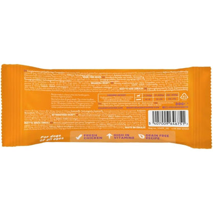 Edgard Cooper Natural Dog Treats - Chicken Keep It Up Bar (24 x 30g bar), Grain Free, High in Protein & fresh meat, full of essential amino acids for healthy insides