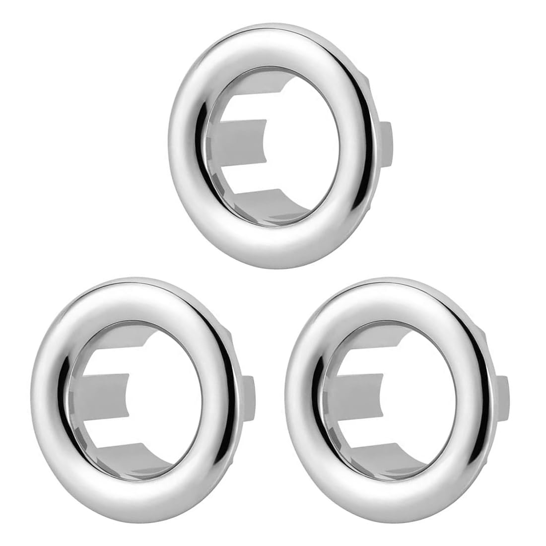 LICQIC Bathroom Sink Overflow Ring, Round Basin Overflow Trim