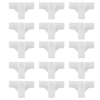 Sourcingmap Shoe Rack Accessories Connectors, 13mm Inner Diameter for Repair Assembled Wardrobe 4 Way, Replacement of Parts 15 Pcs