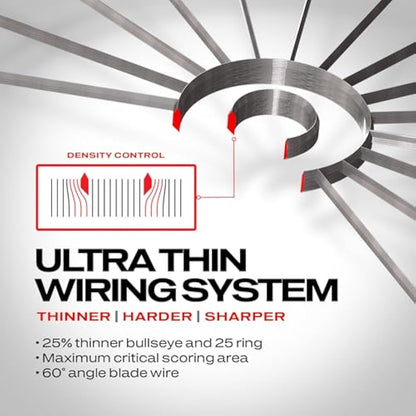 WINMAU Darts Blade 6 Triple Core Carbon Professional PDC Dartboard with Official tournament specifications | Endorsed by the PDC