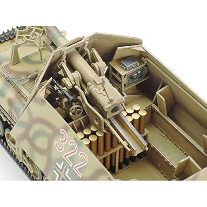 TAMIYA 35370-000 Toy Military 1:35 German Sd.Kfz.135 Marten I Tank Destroyer, Model Kit, Plastic Kit, Assembly Kit, Detailed Replica, Unpainted, Brown, zzzz-s