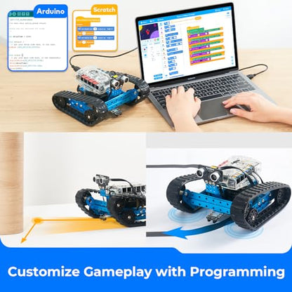 Makeblock mBot Ranger 3-in-1 Robot, Programmable Robot Kit, Building Robot Kit, Scratch and Arduino C Programming Robot Toys, APP Control, STEM Toy Robots, Build Educational Robot Gifts for Age 10+