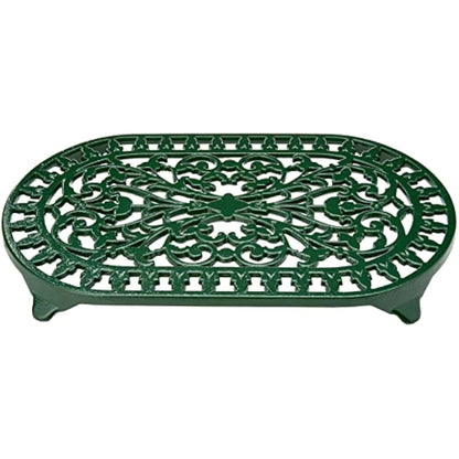 Victor VCW315G Large Oval Trivet Green, Cast Iron