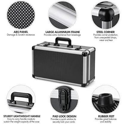 FunGuys Graded Card Storage Box, Trading Card Case for PSA Graded Cards, Hard Case, Sports Card Storage Boxes as PSA Card Holder, Baseball Slab Case Holder for Trading Cards