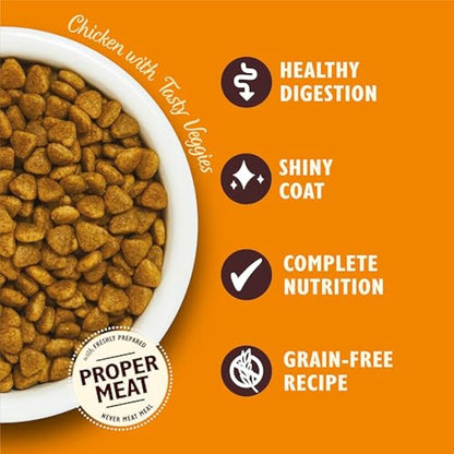 Lily's Kitchen Made with Natural Ingredients Adult Dry Cat Food Bag Chicken with Veggies Grain-Free Recipe 2kg