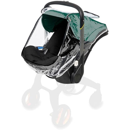 Cysocool Baby Car Seat Stroller Rain Cover Compatible with Doona Stroller Car seat, Waterproof Stroller Weather Shield with Easy Access Zipper, Baby Carrier Cover Rain Shield Car Seat Accessory