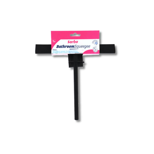 Sorbo Silcone Bathroom Squeegee, Streakless Results due to Ultra Soft Silicone Squeegee Edge, Perfect for Windows, Showers, Mirrors, Comes with a