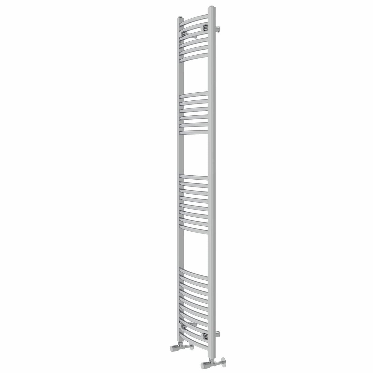 Warmehaus Curved Heated Towel Rail Chrome Radiator 1800x400mm