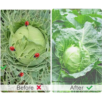 Insect Netting Mesh Garden Netting Fine Mesh Butterfly Garden Netting for Vegetables Plants Fruits Flowers Crops Greenhouse Row Covers Raised Bed Barrier Screen Birds Protection Netting (3 * 15m)