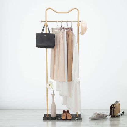 Cre Cra Marble Clothes Rack, Metal Coat Rack, Clothes Rail, Corner Coat Rack, Multifunctional Freestanding Clothes Rack, Clothes Rack