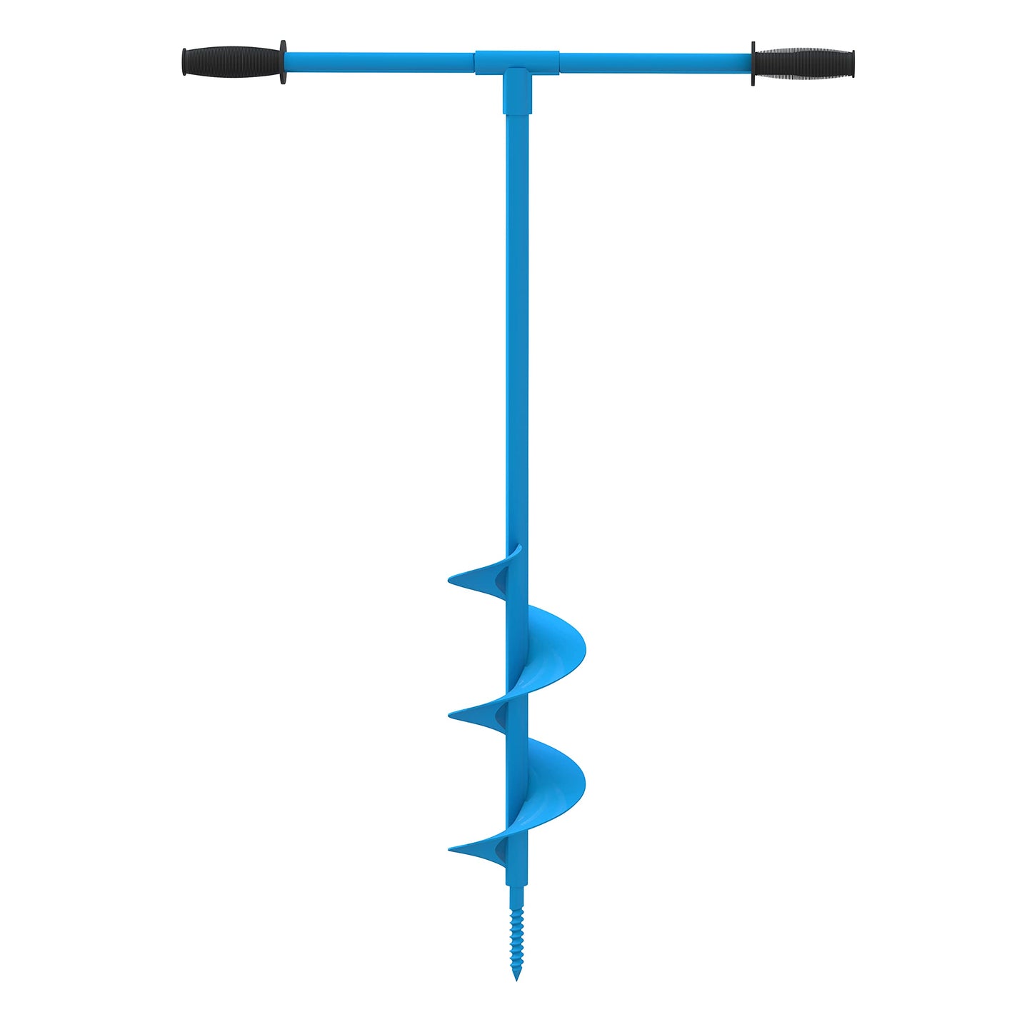 G?de GH 150 Hand Earth Drill (Total Length 104 cm, Diameter 15 cm, for Setting Fence Posts, Planting etc., Non-Slip Handles, Large Metal Cross Handle