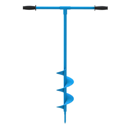 G?de GH 150 Hand Earth Drill (Total Length 104 cm, Diameter 15 cm, for Setting Fence Posts, Planting etc., Non-Slip Handles, Large Metal Cross Handle