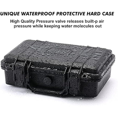 CASOMAN 11.5-Inch Water-Proof & Explosion-Proof Box, with Cush- Proof Sponge, IP67 Water Proof Grade, Customizable Foam