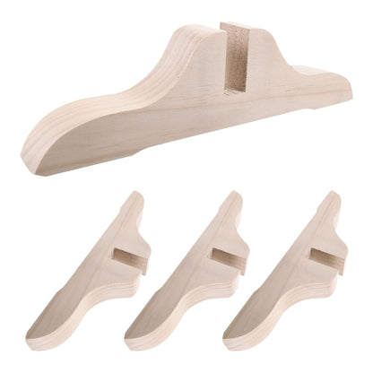 Amosfun Wooden Screen Holder 29 x 7.5 x 3.5 cm Set of 4 Stable Feet for Interior Partition Bracket Room Divider Easy to Install for Home Office