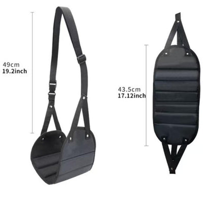 ZHAOYCSH Airplane Footrest - Portable & Adjustable Under Desk Foot Hammock for Long Flights