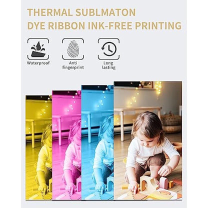 Compatible Canon Selphy CP1300 CP1000 CP1200 CP910 CP810 Ink and Paper Set KP-108IN Photo Cartridge for Selphy CP Series Printers,108 Sheets Paper (4 x 6 inch), 3 Color Ink Cartridges