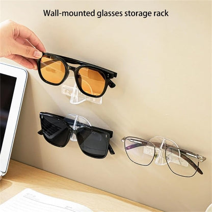 ARFUKA Acrylic Wall Sunglasses Organizer Glasses Holder for Multiple Eyeglasses, Sunglasses - Office & Home Decor Display Rack Pack of 12