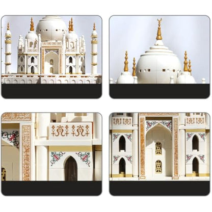 Taj Mahal Building Block Set 1,113 Pieces) India's Taj Mahal Famous Landmark Series Model for Kids and Adults