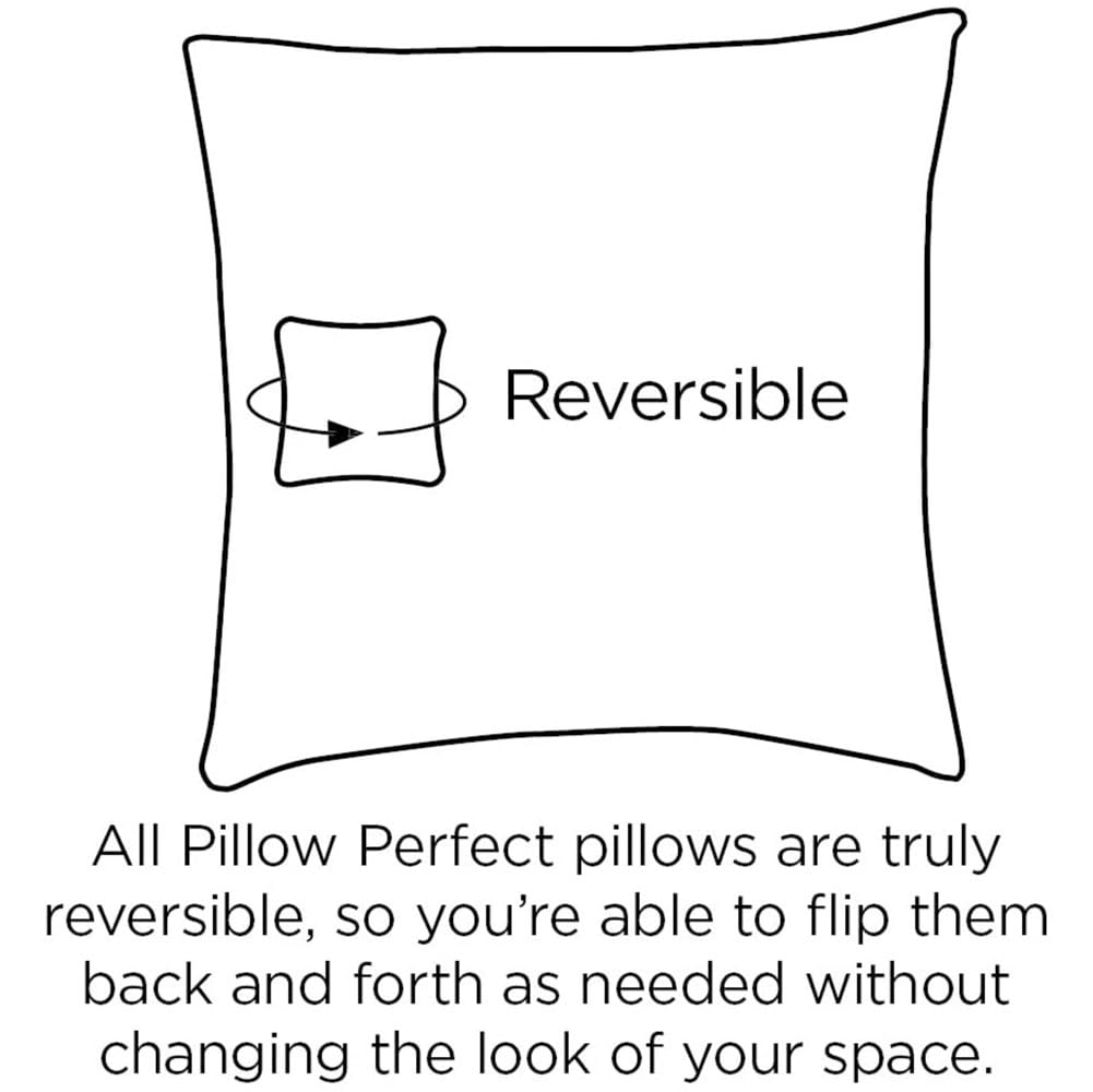 Pillow Perfect Tufted Seat Cushions (Round Back), Polyester, Tan Monti Chino, 19 Inches x 19 Inches