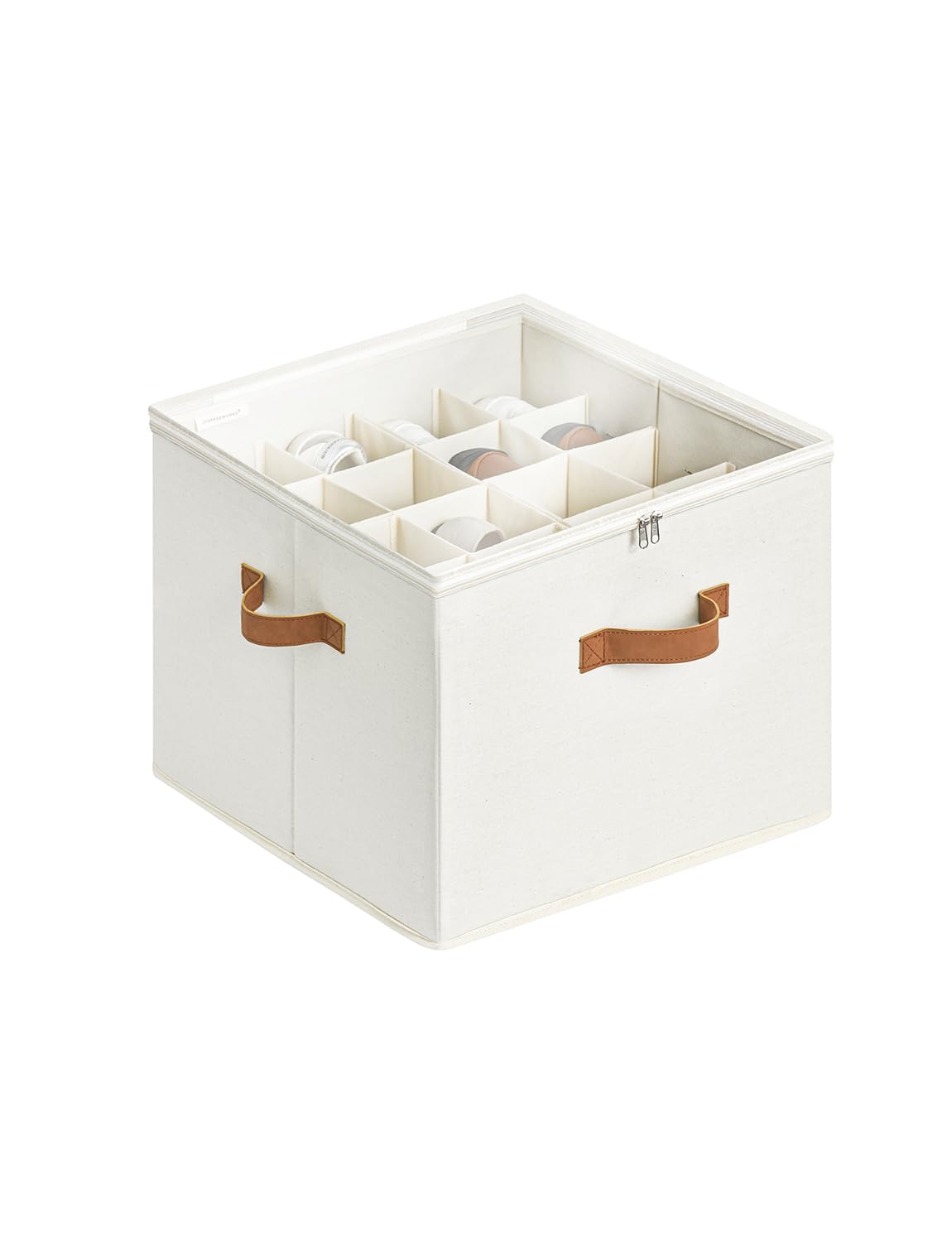 StorageWorks Shoe Organiser for Closet, Fits up to 16 Pairs, Fabric Shoe Organiser Box