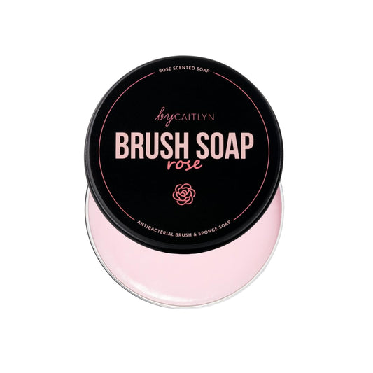 By Caitlyn Antibacterial Brush & Sponge Soap (Rose Scent) ? Deep Clean Makeup Brush & Sponge Cleaner ? Gentle, Effective & Fast-Drying Formula for